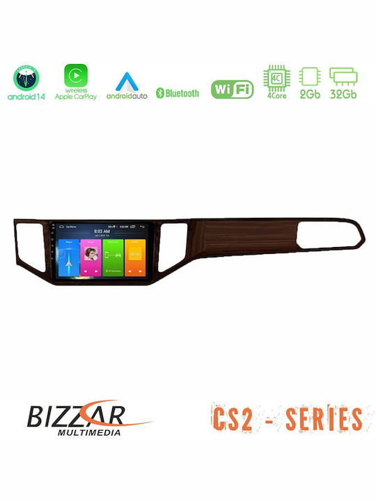 Bizzar Car Audio System for Volkswagen Sportsvan / Golf Sportsvan 2014-2020 (Bluetooth/USB/AUX/WiFi/GPS/Apple-Carplay/Android-Auto) with Touch Screen 9"