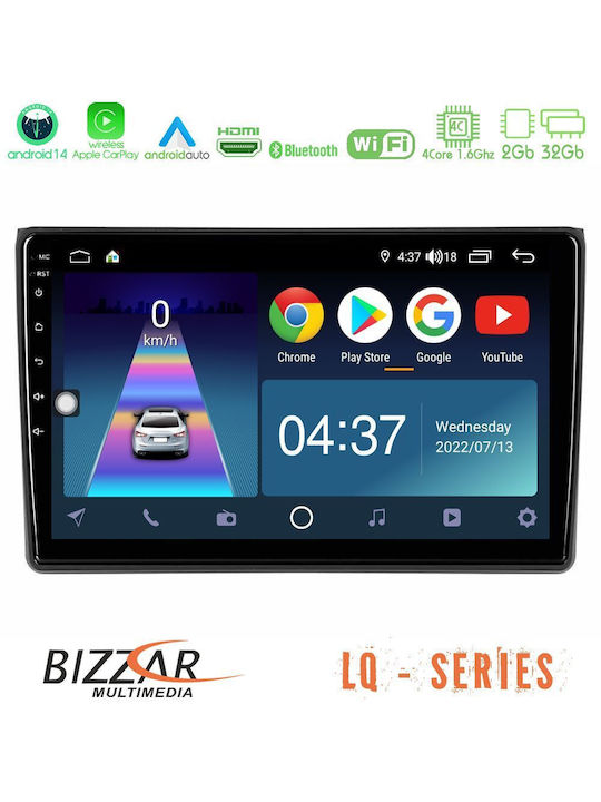 Bizzar Car Audio System for Seat Exeo Audi A4 2002-2008 (Bluetooth/USB/WiFi/GPS/Apple-Carplay/Android-Auto) with Touch Screen 9"