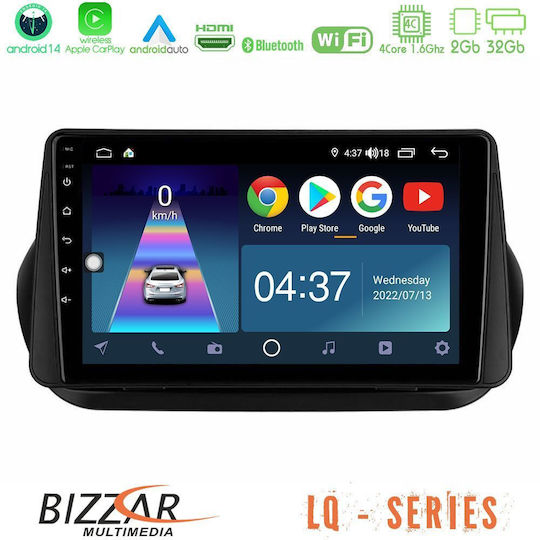 Bizzar Автомобилна Аудио Система (Блутут/USB/WiFi/GPS/Apple-Carplay/Android-Auto) с Тъчскрийн 9"