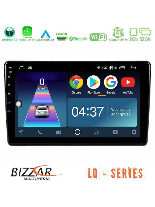Bizzar Car Audio System for Peugeot Partner / Partner Tepee Citroen Berlingo 2008-2018 (Bluetooth/USB/WiFi/GPS/Apple-Carplay/Android-Auto) with Touch Screen 9"