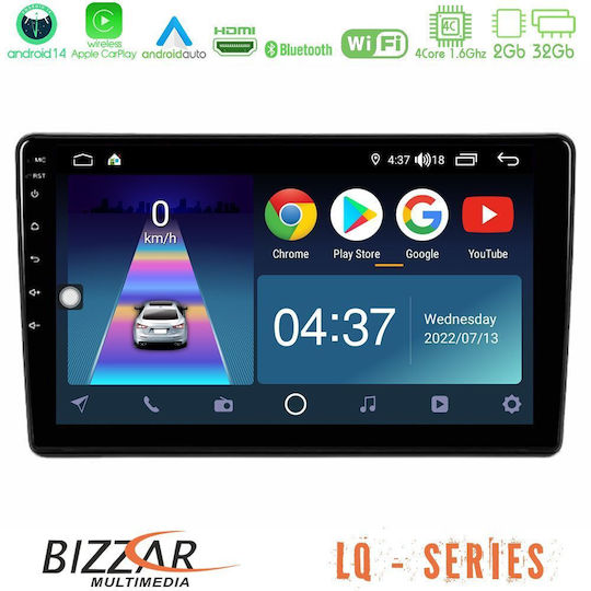 Bizzar Ηχοσύστημα Αυτοκινήτου για Peugeot Partner / Partner Tepee Citroen Berlingo 2008-2018 (Bluetooth/USB/WiFi/GPS/Apple-Carplay/Android-Auto) με Οθόνη Αφής 9"