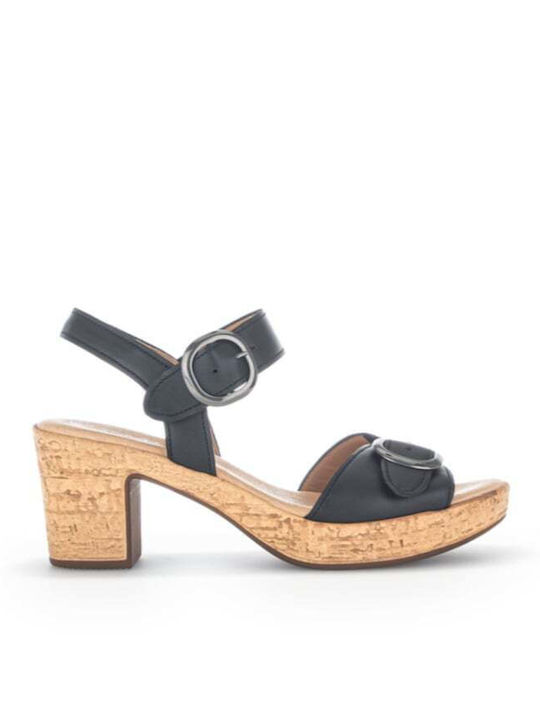 Gabor Leder Sandalen Anatomisch Schwarz Gabor Leder Sandalen Anatomisch Schwarz
