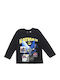 Kinderhemd Langarm Black Batman