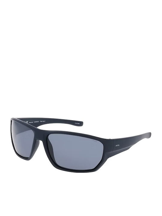 Invu Ochelari De Soare Pentru Bărbați Cu Ramă Din Plastic Albastru Mat Polarized