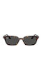 Ray Ban Women's Sunglasses with Brown Tartaruga Horn-Rimmed Frame and Black Lens RB4456 135987