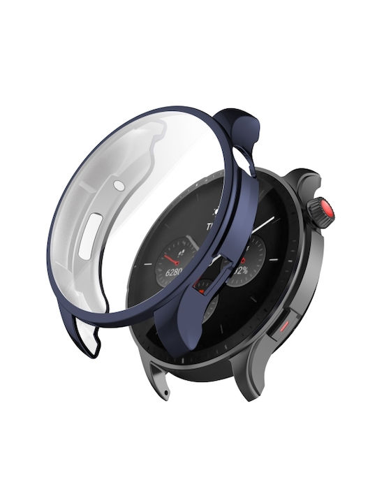 Bildschirmschutz Silikonhülle in Blau Farbe für GTR 4 46MM