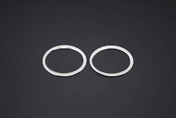 Set 2 Stainless Steel Ornaments Nissan Qashqai Qashqai +2 2007-2010
