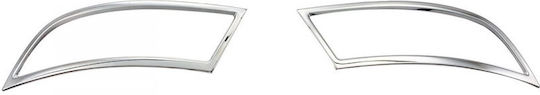 Set 2 Stainless Steel Exhaust Trims Compatible Nissan Qashqai 2017-2021