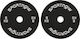 Sportnow Scheibenset Olympischen Typs Gummierte 1 x 5kg Φ50mm