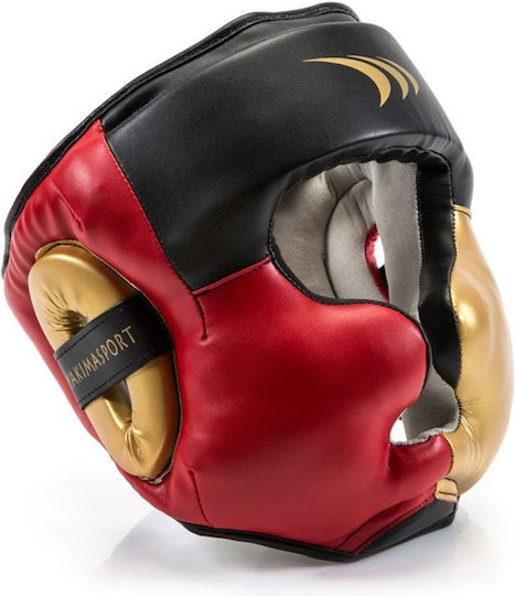 Yakimasport Adult Full Face Boxing Headgear Synthetic Leather Black
