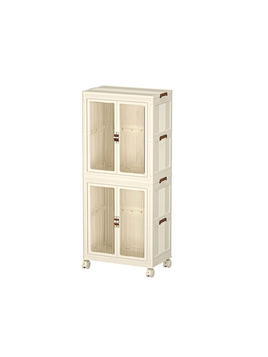 Cabinet Storage Vanity Plastic L65xW42xH145cm