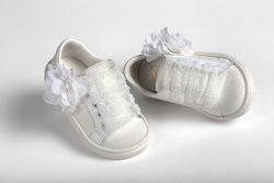 Ever Kid Pantofi De Botez Din Piele Adidași Albi