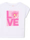 Kids Short-Sleeved White Blouse