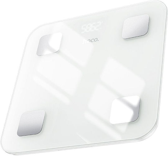 Hoco Smart Ζυγαριά με Bluetooth Λευκή 302563