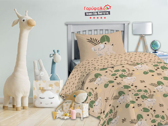 Elefant Kinderbettdecke Für Krippe Grau 110x150cm