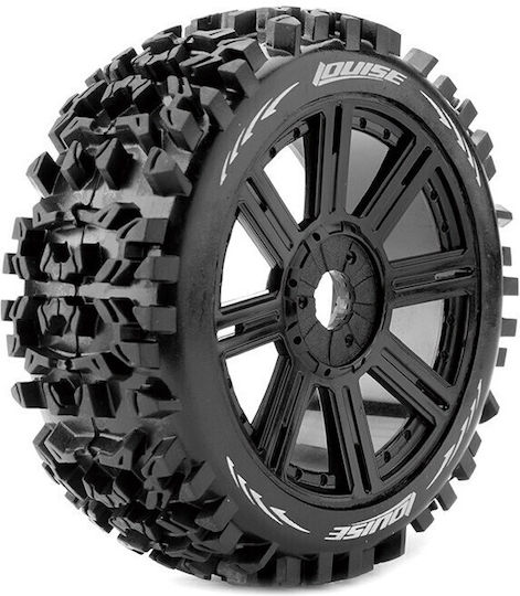 Louise Tire & Wheel B-pioneer 1/8 Buggy Soft Black 2 Lt3130sb Louise Rc World