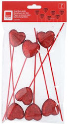 Καρδιές Κόκκινες Stick Set7pcs/h20cm Καρδιές Κόκκινες Stick Set7pcs/h20cm