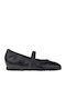 Leather Ballerinas Black