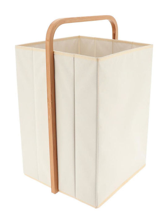 Atmosphera Wäschekorb Bamboo 35,5x33x55cm Beiges
