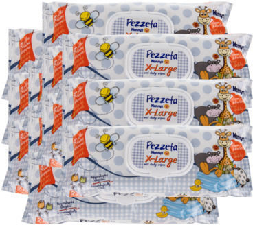 Nannys X-Large Baby Wipes Alcohol-Free & Parabens Free 12x50pcs