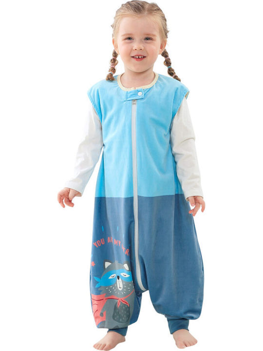 Queen Mother Winter Schlafsack mit Füßen Blau