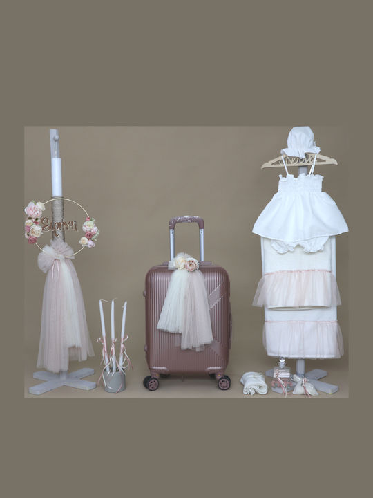 O nounos Taufset mit Blumen Thema