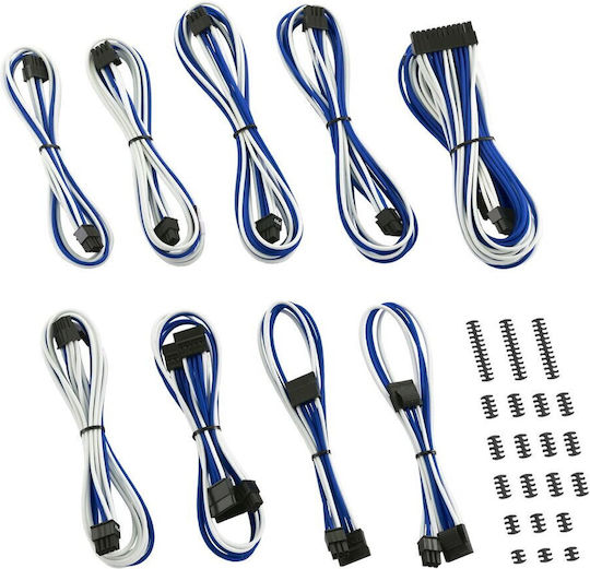 Psu Cable Kit Cablemod Classic C-series Cm-csi-ckit-nkwb-r Corsair Axi Hxi Rm White Blue 50-85 Cm
