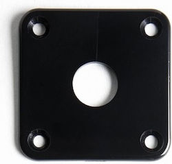 Jack Plate Les Paul Plastic Black Jack Plate Les Paul Plastic Black