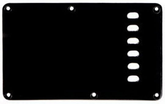 Placă tremolo Stratocaster All Parts negru mat 3 straturi 090" E-e 56mm