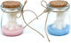 Sky Blue Candle Jar Bear Design 8cm X 5cm Bt0b/91396 Kaliso Kls-bt0b-91396-siel