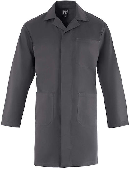 Axon Classic Unisex Ιατρική Ρόμπα Γκρι