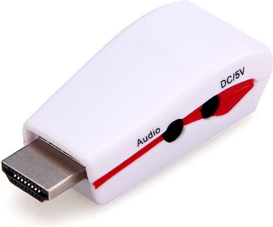 Konverter HDMI männlich zu VGA weiblich Blau 1Stück TY-83006