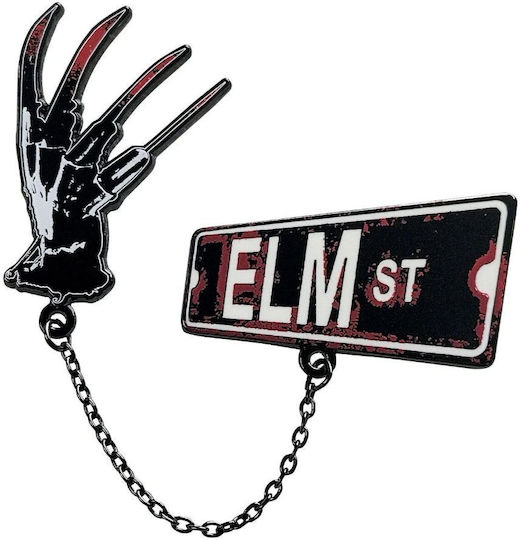 Nightmare On Elm Street Elm Street Sign & Freddy Krueger's Claws Pin Le5000