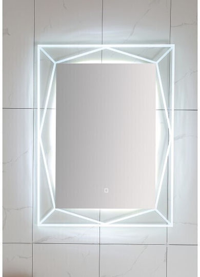 Oglindă Inter Ceramic Carla Icl 1503 pentru baie cu iluminare LED, ecran tactil, culori schimbabile