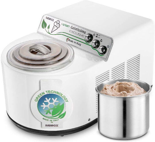 Ice Cream Maker Compressor Nemox Gelatissimo Exclusive I-green 1.7 Liters White