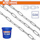 Verzinkte Kette mit mittlerem Glied 4mm 25kg 84m Wadfow Wtlt1b04