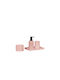 Inter Ceramic Bathroom Accessory Set Rose Icca 55663 Pink Holder Cup Soap Dispenser Box Freestanding Polyresin 23x20x18cm Matte Pink 4 Pieces
