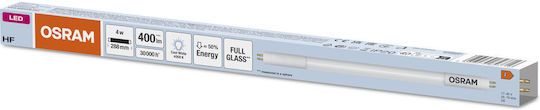 Osram Λάμπα LED 4W Τύπου Φθορίου 288mm για Ντουί G5 και Σχήμα T5 Φυσικό Λευκό 400lm