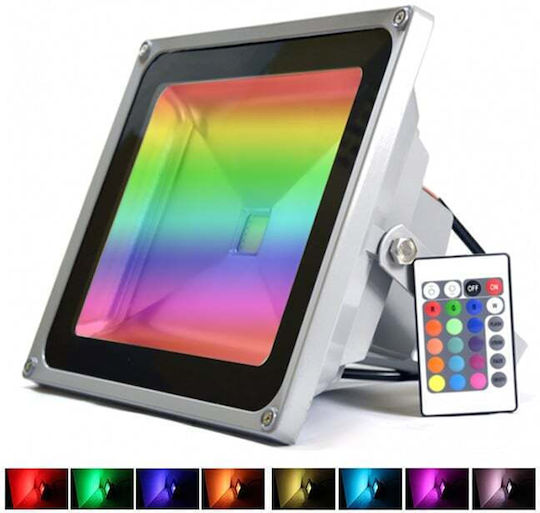 Προβολέας LED 30W RGB με Τηλεχειριστήριο