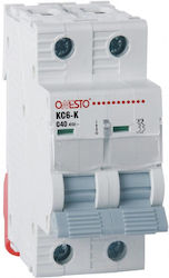 Automatic 2P C 25A 4.5kA Onesto Redpoint 28267