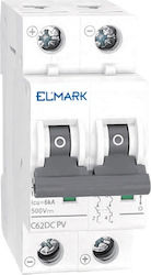 Siguranță pe șină DC 2x50A 6kA 500V MCB DC62 Si...