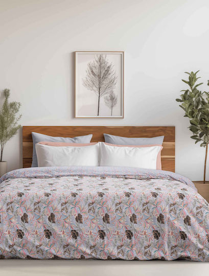 Madi Sheet Sets Queen 240x260cm. Buds Gray 4pcs