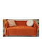 ForHome Sofa Throws 2 Seater Chenille 180x240cm Orange