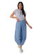 Light Blue Wide-Leg Trousers
