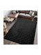 Heinner Teppich Rechteckig Synthetisch,Polyester/Cotton/Leather Black