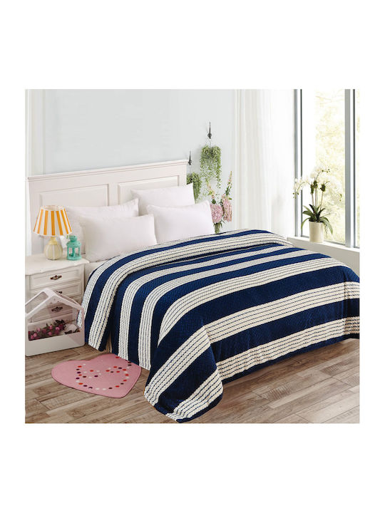 ForHome Одеяло Флийс Кинг сайз 220x240см. Синьо