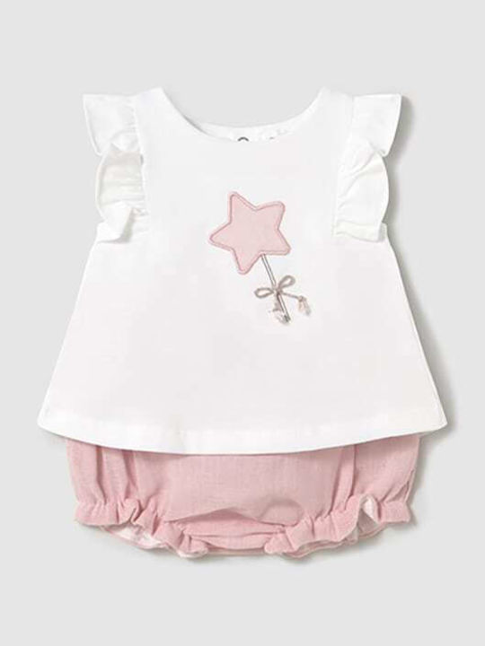 Kids' Set with Shorts Summer 2pcs Baby Pink
