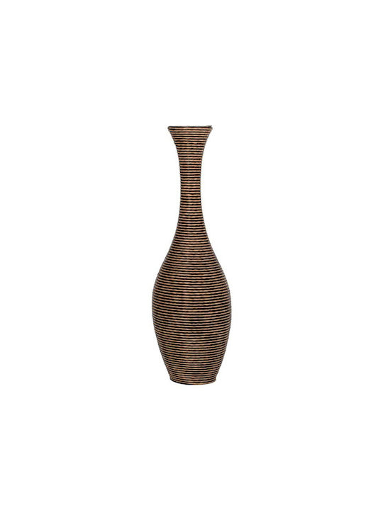 Fylliana Διακοσμητικό Βάζο Rattan Fl250 Μαύρο
