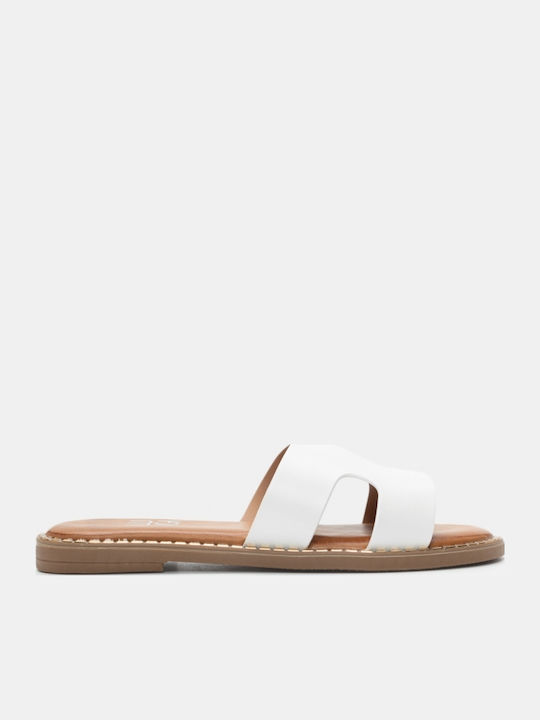 Luigi Flache Sandalen für Damen in Weiß Farbe