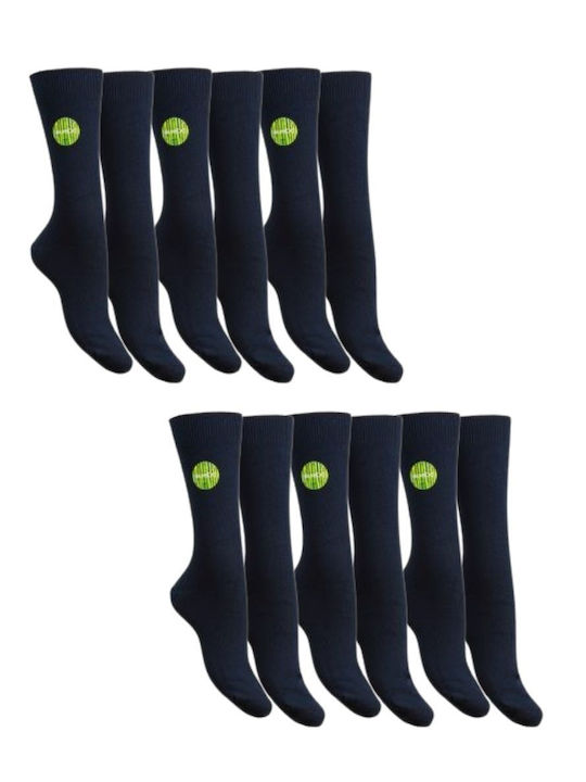 Unisex Relax Κάλτσες Bamboo Χωρίς Λάστιχο Σετ 6 Ζευγαριών Μαύρες